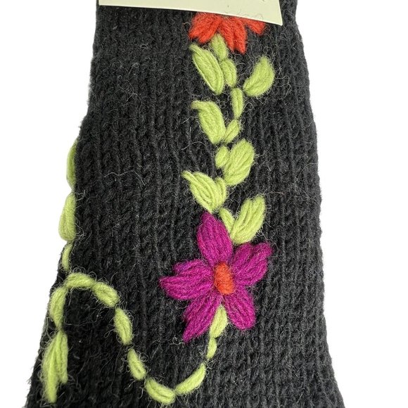 COPY - Earthbound Trading Hand Warmers Fingerless Gloves Knit In Nepal Wool Lin… - Picture 12 of 12